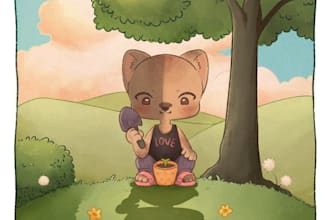 illustrated a custom book cover