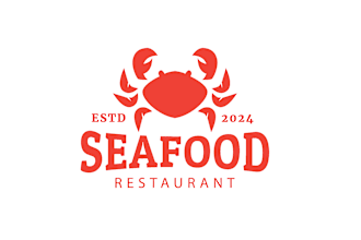 design creative restaurant, food, seafood, japanese noodles, minimalist logo