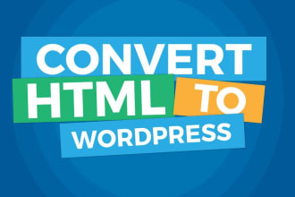 convert a static or html website into a wordpress template