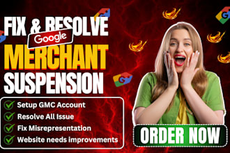 fix google merchant center suspended and misrepresentation