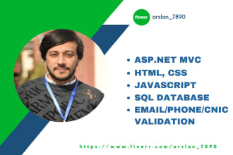 fix asp net mvc HTML CSS javascript database issues