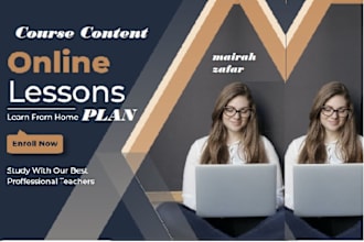 create perfect lesson plan, online course services, lesson notes and curriculum