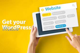 develop a clean and modern wordpress website