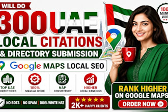 do uae, dubai local citations and directory submissions for local SEO backlinks