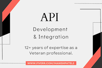 develop and integrate custom API for web and mobile apps