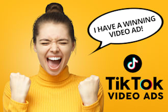 create tik tok dropshipping video ads and tiktok ad for your product