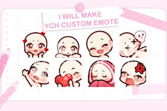 desing custom ych emotes