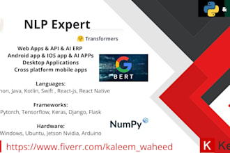 nlp, bert, chatgpt, summarization, sentiment transformer, text to image, chatbot
