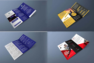 design a stunning trifold or bifold business brochure