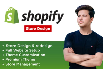 set up shopify store design