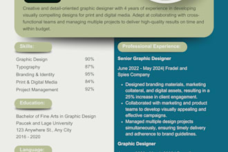 write and design resume, CV and cover letter that will get you hired