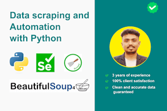 do web scraping and automation with python