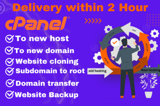 move website transfer website migrate website to a new domain or hosting in 2h
