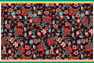 do excellent textile, surface, and seamless pattern design
