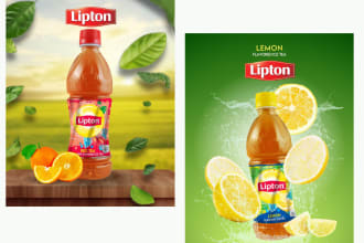 design amazing beverage posters, flyers, rollups, banners