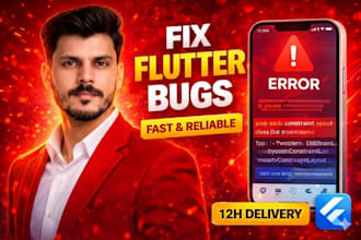 fix flutter bugs crashes UI issues and errors professionally