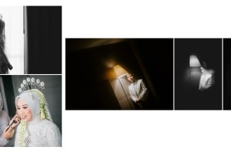 professionally design wedding photos album, fast, clean look