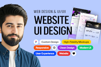 design a clean, creative, and modern website UI