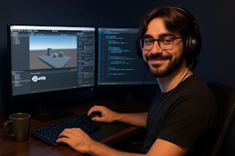 provide a professional 3d and 2d PC unity game development