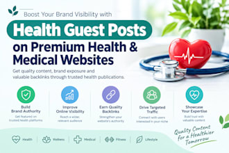 publish health guest post on premium health and medical websites