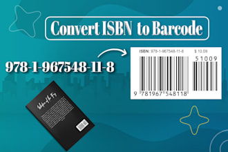 covert the isbn to barcode for you book