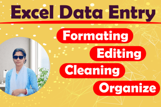 clean and format your excel and ms word data within 24 hours