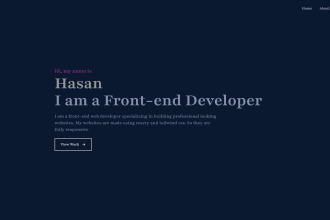 create a personal or business portfolio website using react