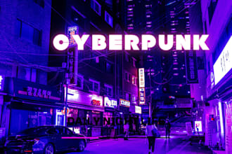 compose video game music cyberpunk, new PC games, dark synth, midtempo music