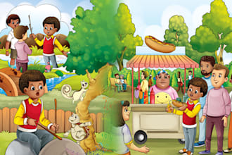 do children illustration and offer publishing services