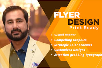 design unique concept, print ready custom and elegant flyers, expert designer