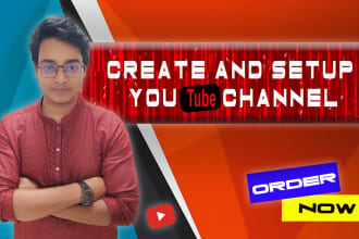 help youtube channel create and setup successfully