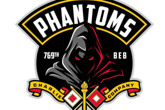 do make an modern custom horror logo