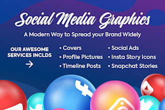 design creative social media graphics