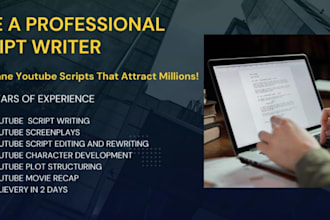 write engaging  youtube scripts for your chanel