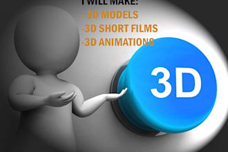 make amazing 3d animation and 3d environments for you