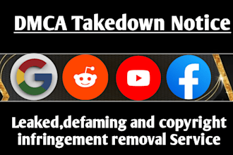 remove infringing defamatory content google search,reddit,yt,fb under dmca