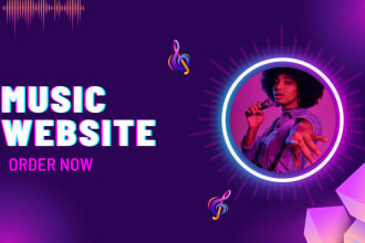 make music band, podcast website in wordpress