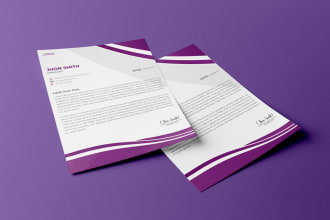 design letterhead, invoice and stationery design