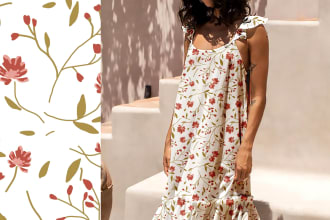 make a creative seamless repeat pattern design