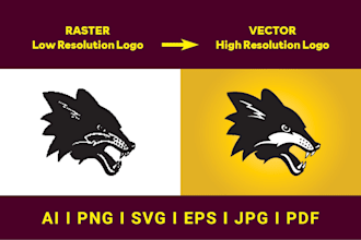 do high quality vector tracing, edit, fix, and ai logo redesign in illustrator