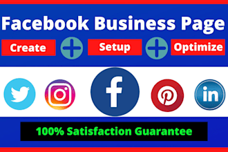 create facebook business, page setup ,banner cover design