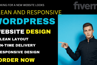 design clean and responsive wordpress website
