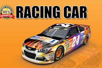 design professional and  modern itasha racing car ,racing car wrap, sports wrap