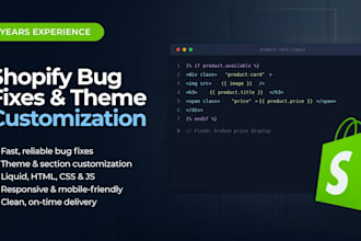 fix and customize your shopify store liquid code