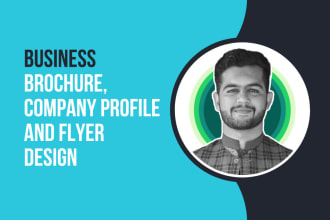 design business brochure, company profile and professional flyer