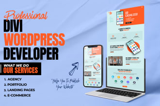design or redesign wordpress divi website divi expert