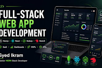 build your saas, dashboard, mvp or web app using nextjs