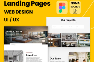 create the best website landing page design in figma