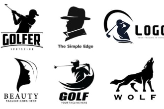 create any object into a silhouette logo vector illustration