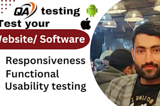 do QA manual testing of web, mobile apps, and software